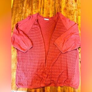 Maurice's Coral Cardigan Size 2